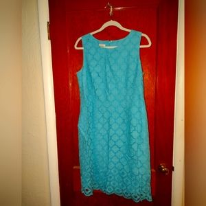Petite turquoise dress